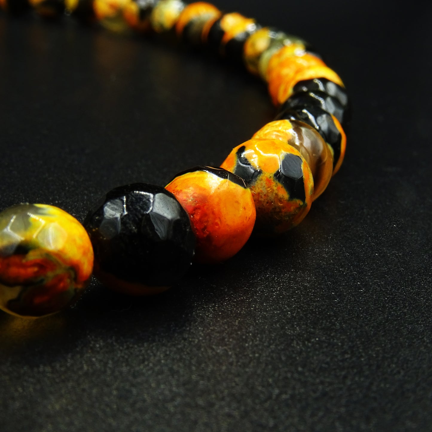 Solar Veins Agate Gemstone Necklace