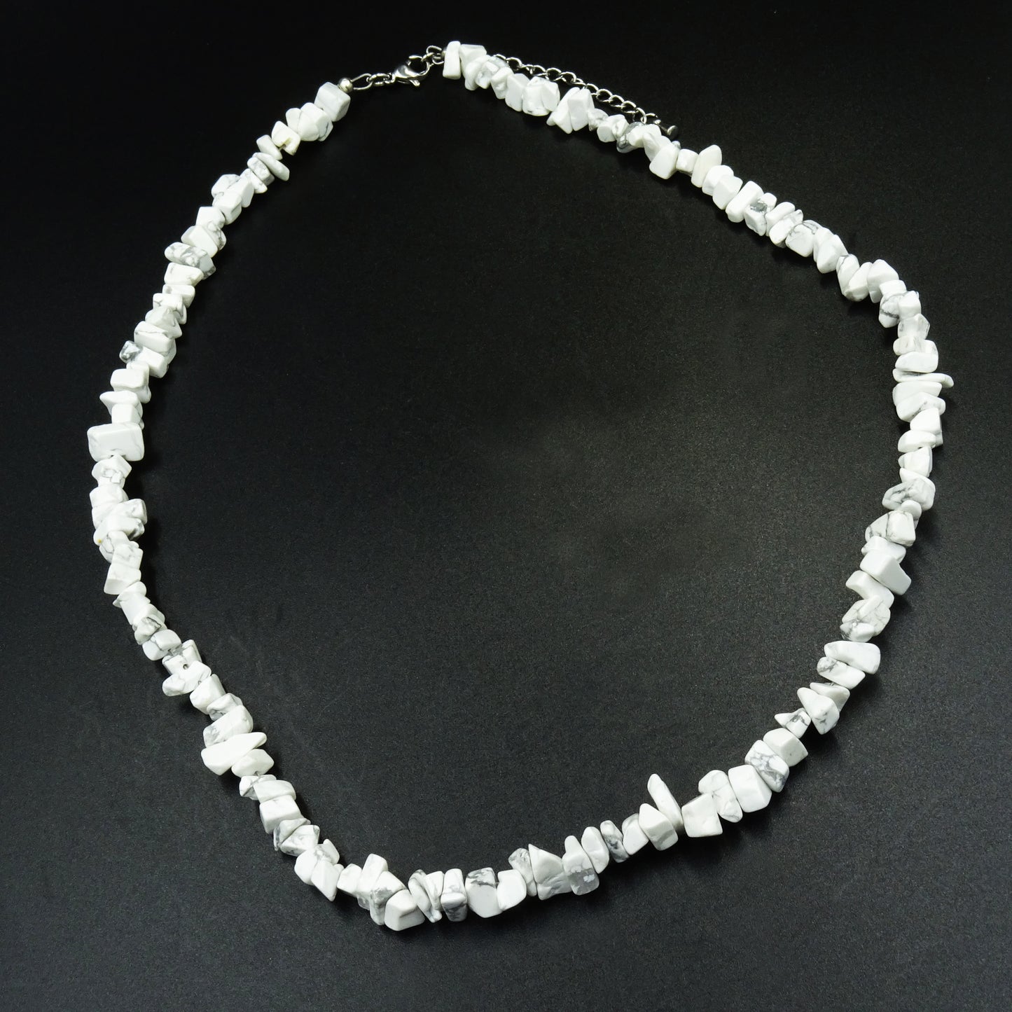 Marble Whispers Howlite Gemstone Necklace