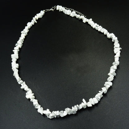 Marble Whispers Howlite Gemstone Necklace