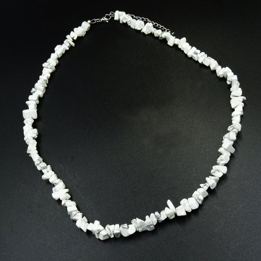 Marble Whispers Haolite Gemstones Necklace