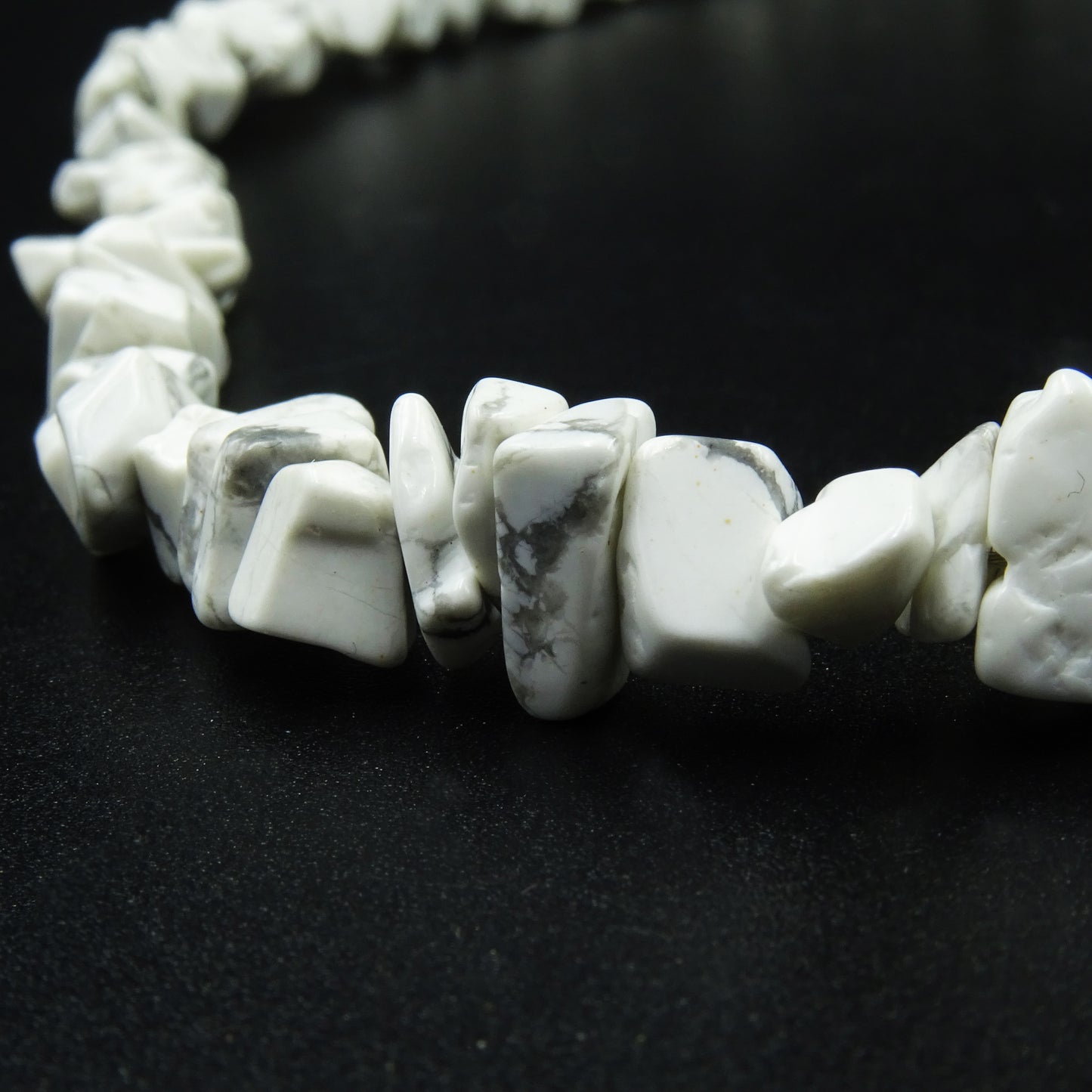 Marble Whispers Howlite Gemstone Necklace