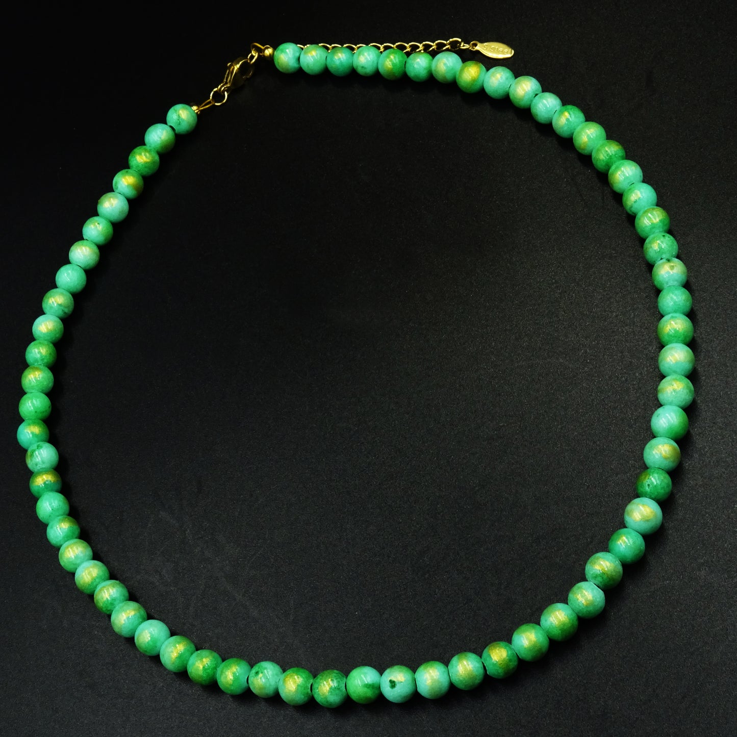 Verdant Mirage Pasta Gemstone Necklace