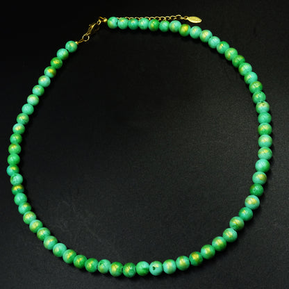 Verdant Mirage Pasta Gemstone Necklace