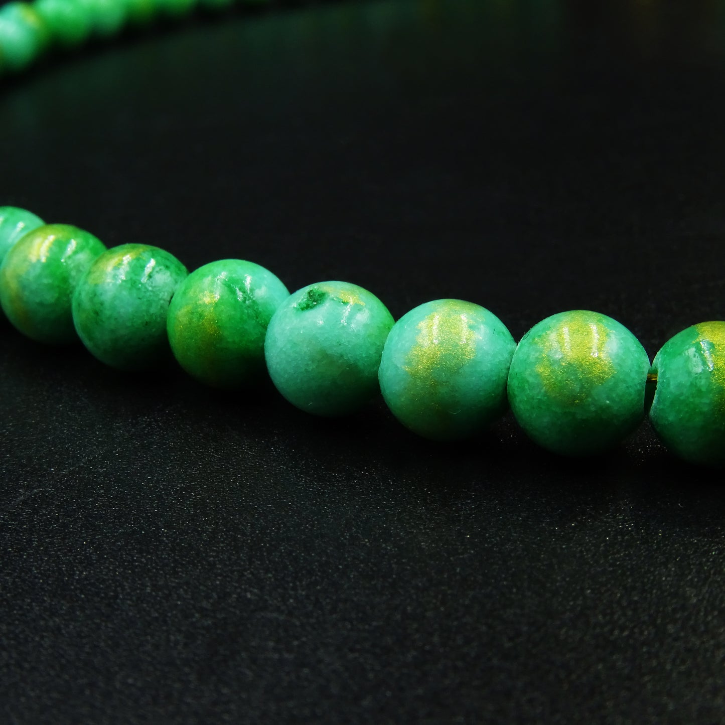 Verdant Mirage Pasta Gemstone Necklace