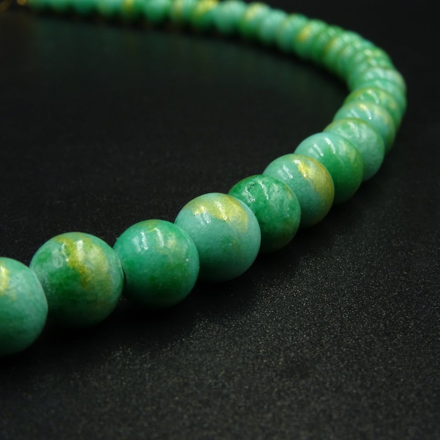 Verdant Mirage Pasta Gemstone Necklace