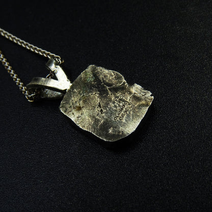 Silent Strata Silver Necklace