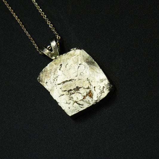 Earthen Scar Silver Necklace