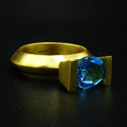 Titan’s Eye Topaz Gemstone Silver Ring