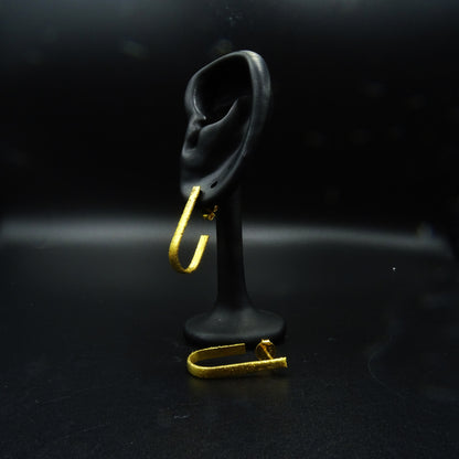 Auric Vein Silver Hoop Earrings