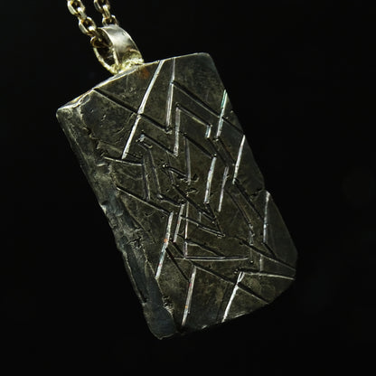 Glyph of the Past Silver Necklace