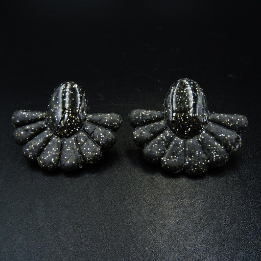 Nocturne Wing Clay Earrings