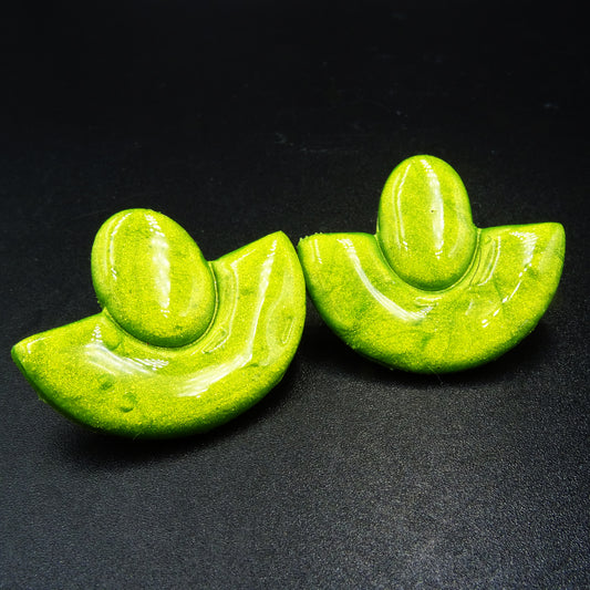 Lunaris Veil Clay Earrings