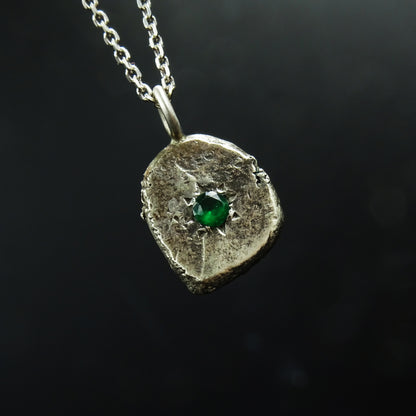 Mosslight Silver Necklace