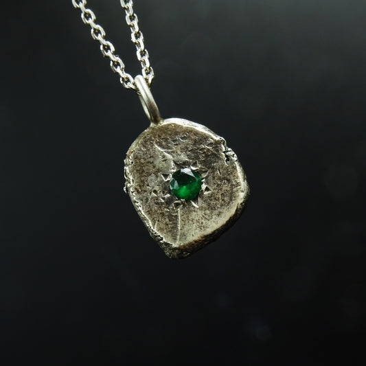 Mosslight Silver Necklace