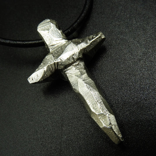 Spear of Faith Cross Silver Necklace