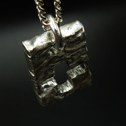 Void Sanctum Cross Silver Necklace