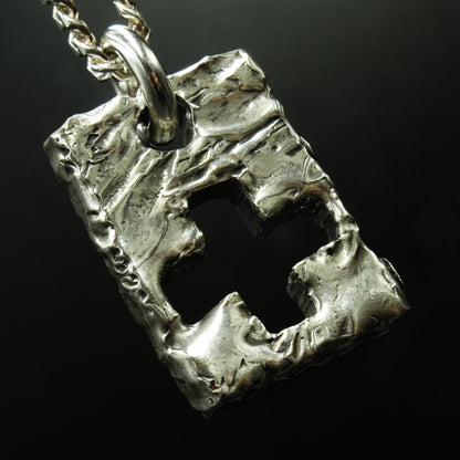 Void Sanctum Cross Silver Necklace