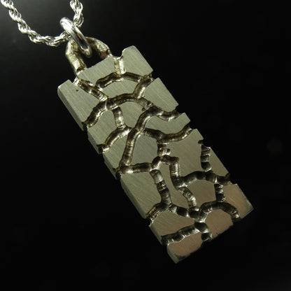 Shattered Epoch Silver Necklace