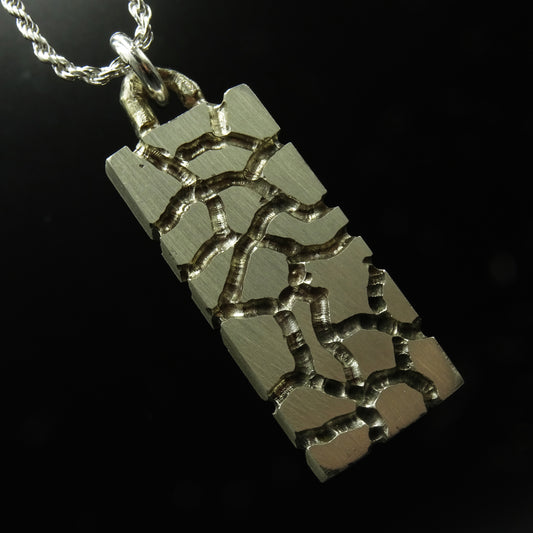 Shattered Epoch Silver Necklace