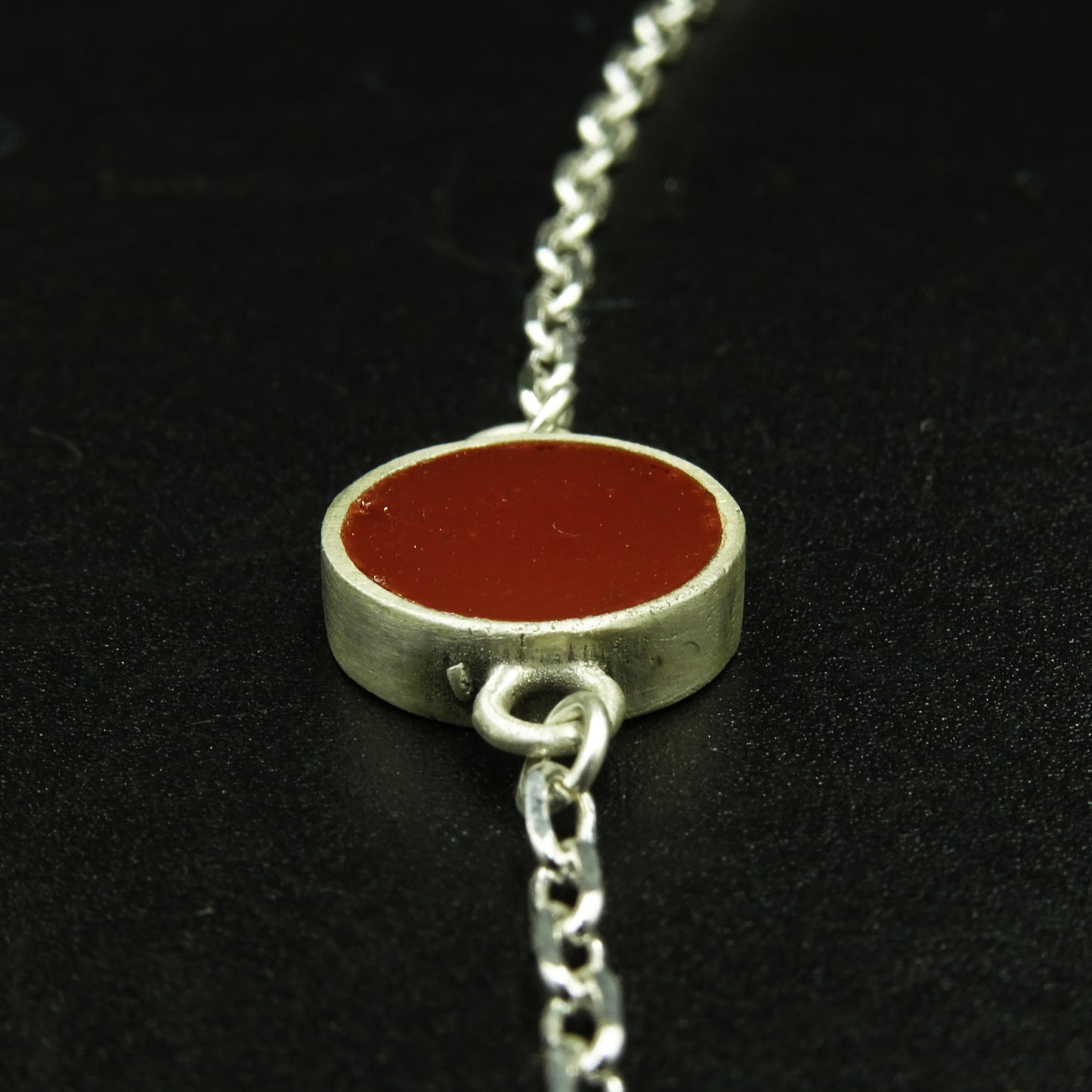 Sienna Orbit Silver & Terracotta Enamel Set