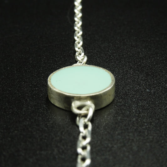 Cyan Flux Silver & Cyan Enamel Set