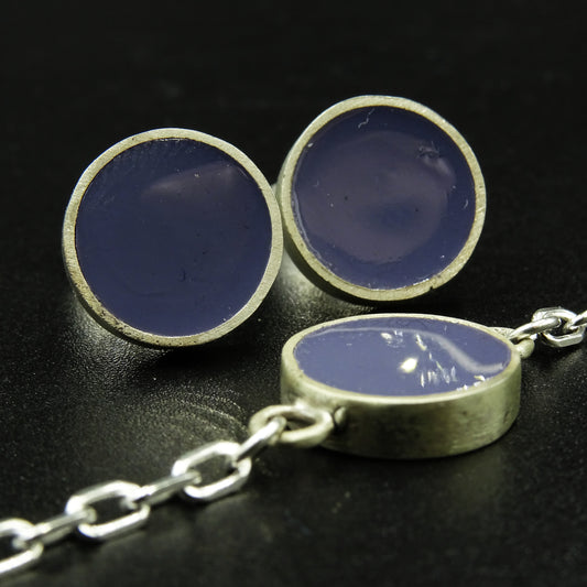 Lilac Veil Silver & Lavender Purple Set