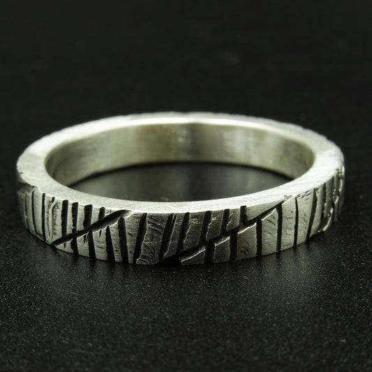 Fractured Memory Silver Ring