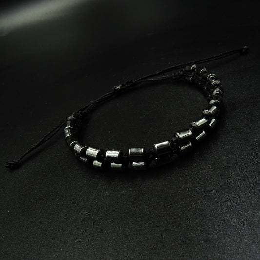Black Hematite Core Hematite Gemstone Bracelet