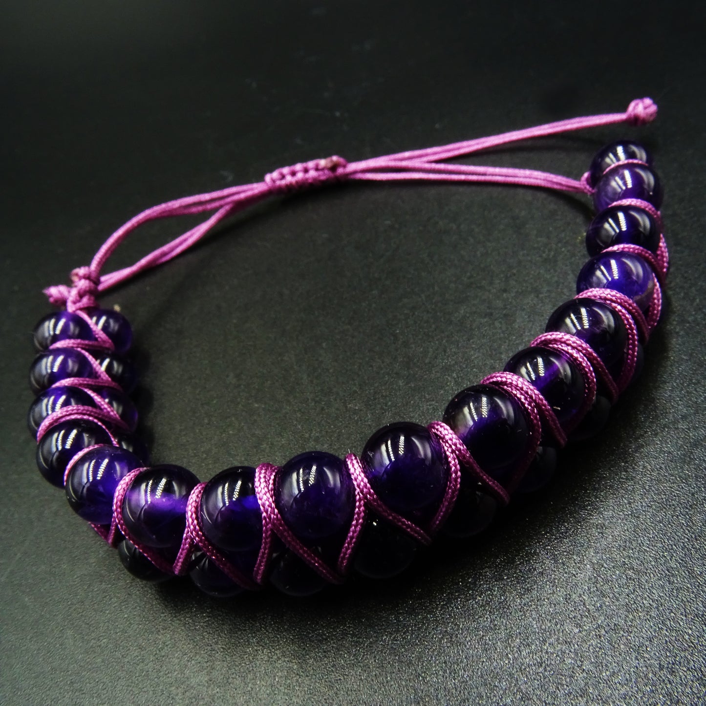 Amethyst Bind Amethyst Gemstone Bracelet