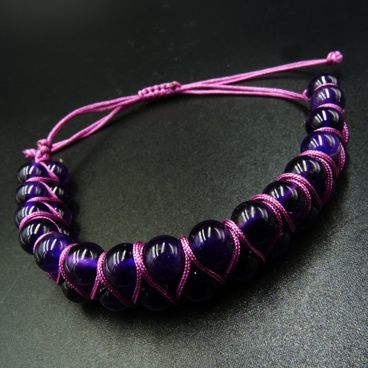 Amethyst Bind Amethyst Gemstone Bracelet