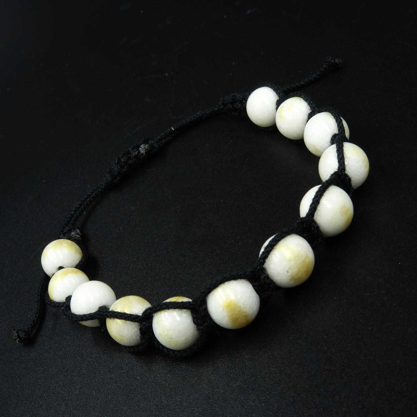 Pale Horizon White Jade Gemstone Bracelet