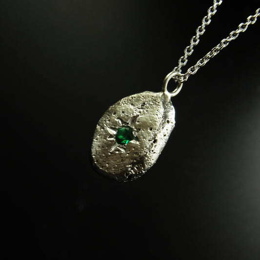 Mosslight Silver Necklace