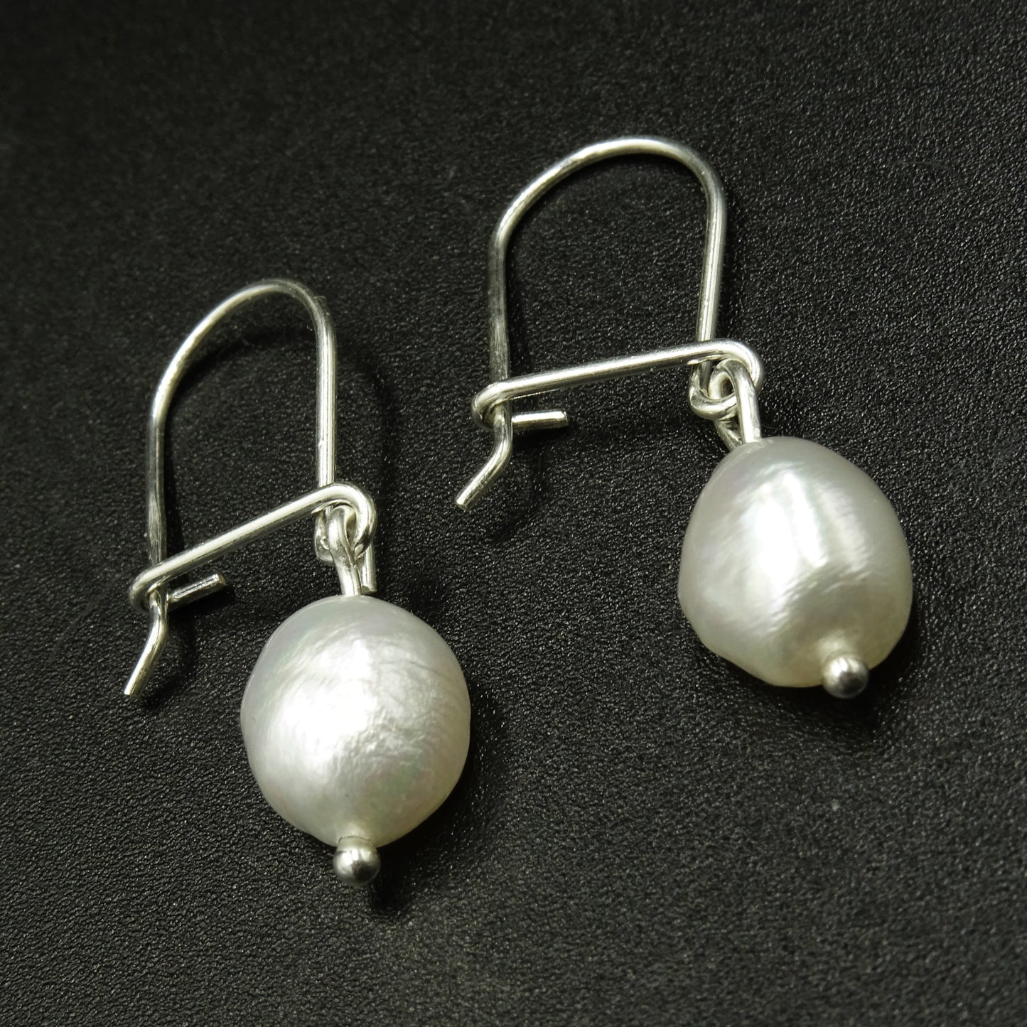 Whispering Tide Silver 925 & Freshwater Pearl Earrings