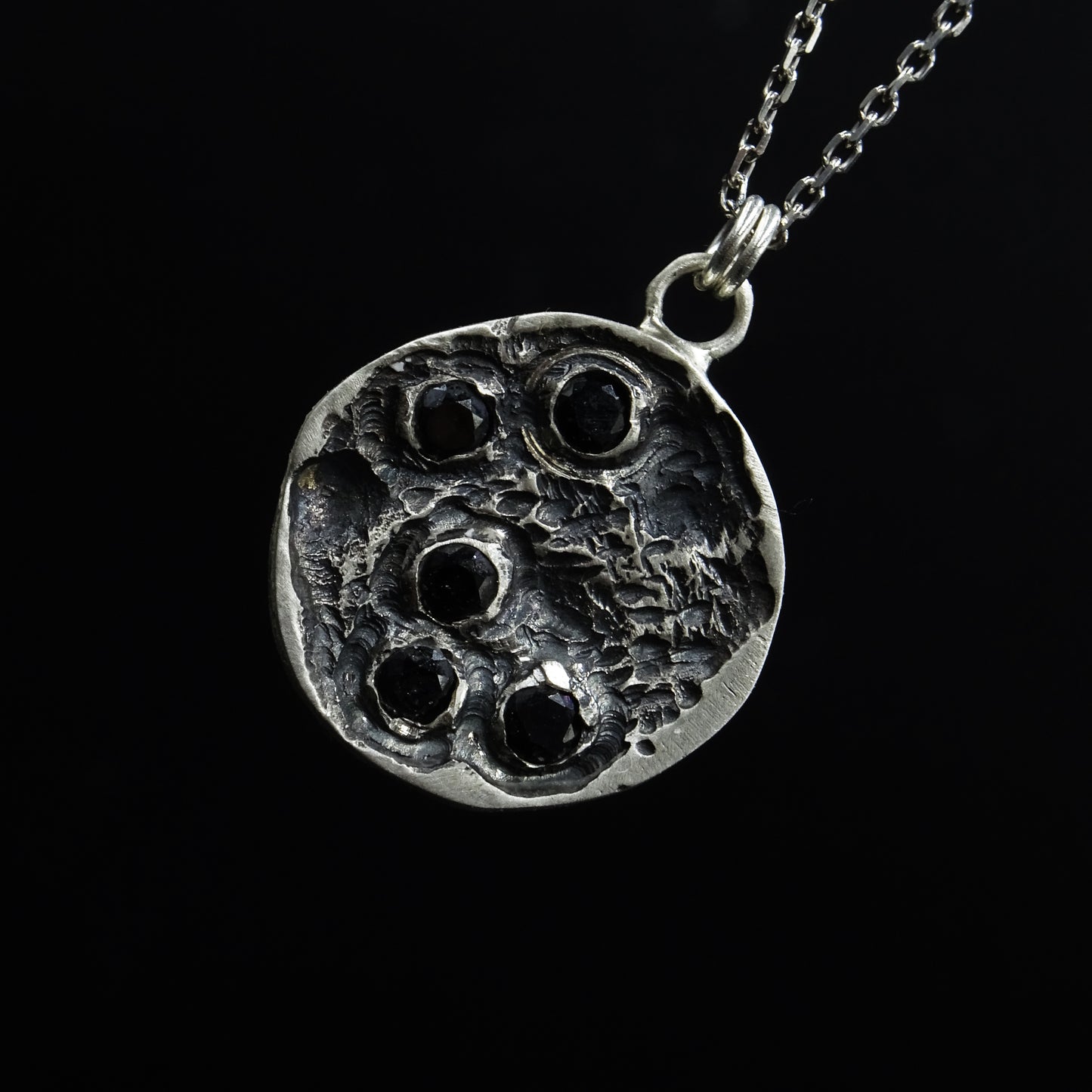 Grave Press Silver Necklace