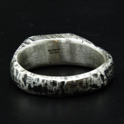 Ashen Signet Silver Ring
