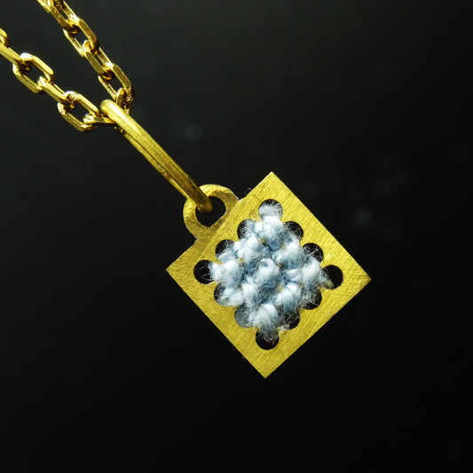 Ether Node Brass Necklace