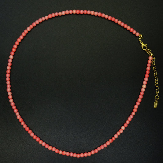 Coral Mist Coral Bead Necklace