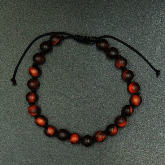 Bloodstone Garnet Gemstone Bracelet