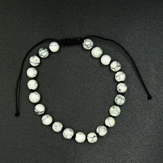 Lunar Marble Howlite Gemstone Bracelet