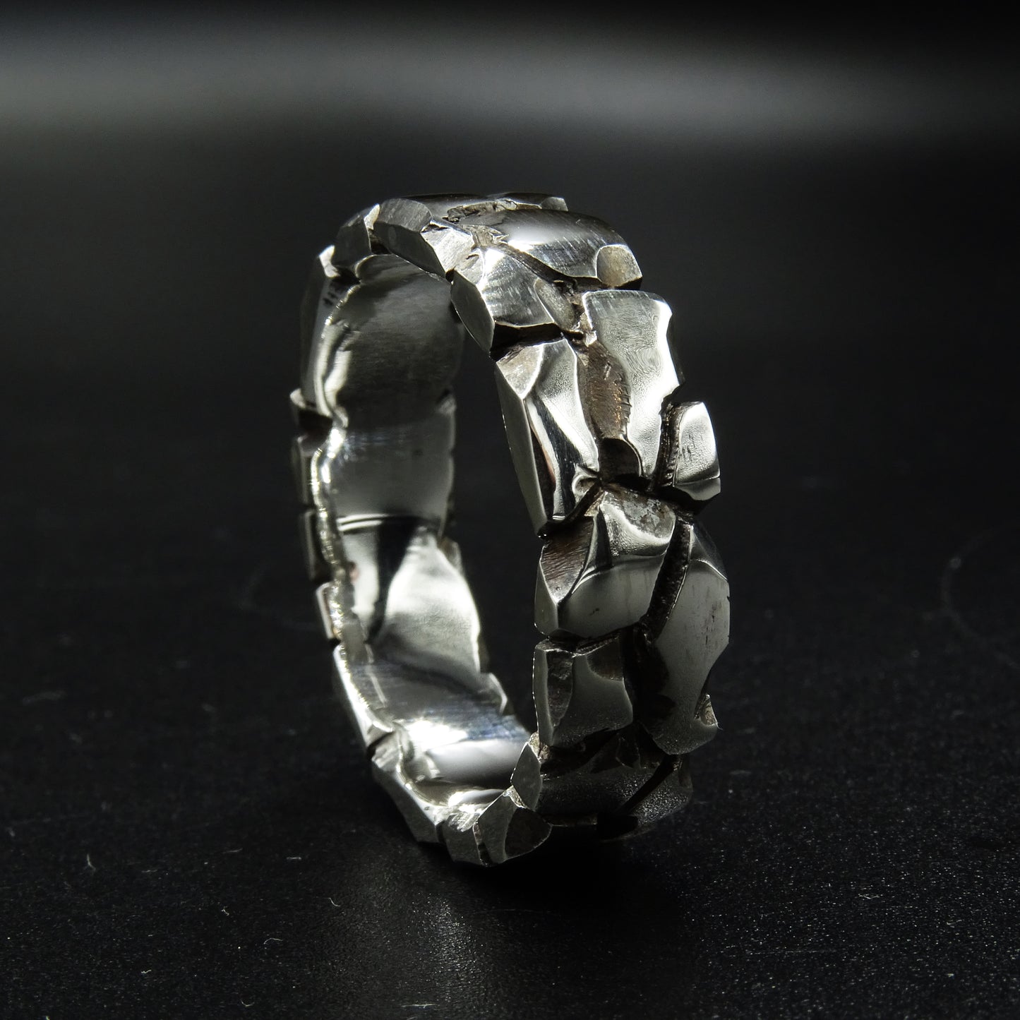 Fracture Silver Ring