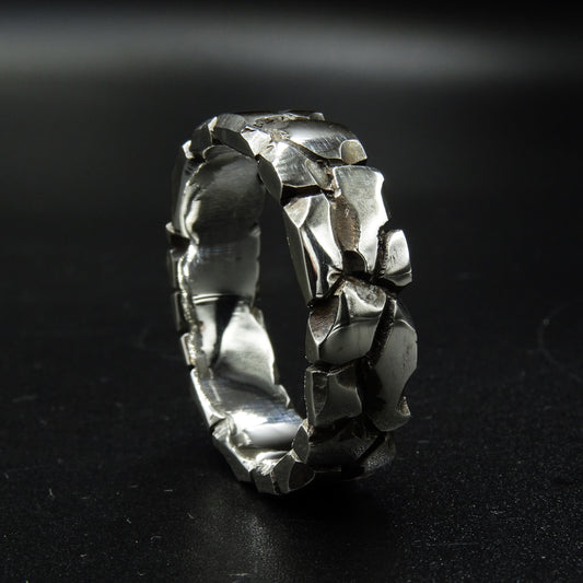 Fracture Silver Ring