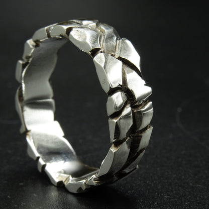Fracture Silver Ring