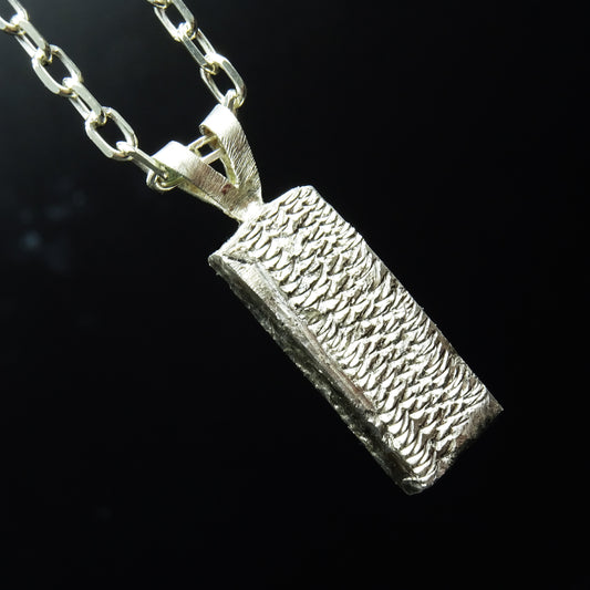 Etch Silver Necklace