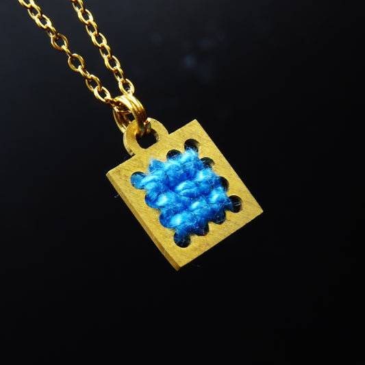 Azure Brass Necklace