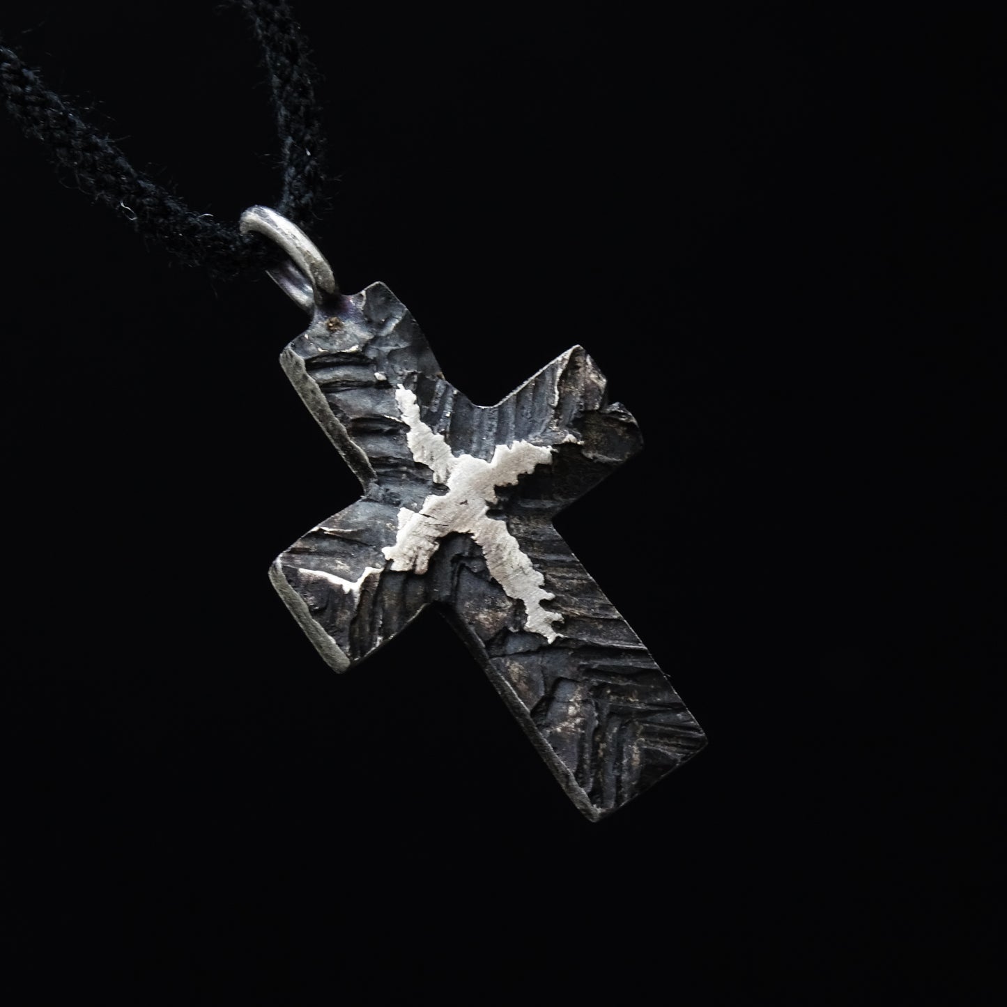 Ascendant Silver Cross Necklace
