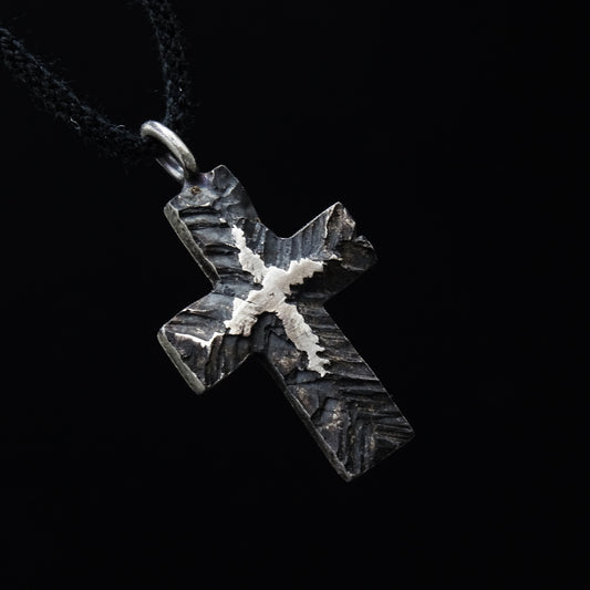 Ascendant Silver Cross Necklace