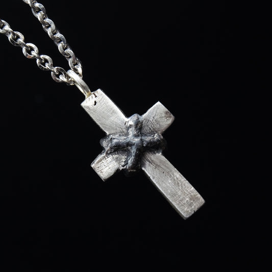 Devotion Silver Cross Necklace