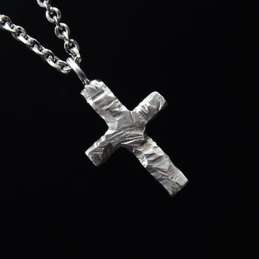 Monolith Silver Cross Necklace